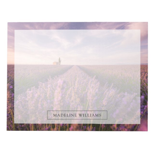 Bloc De Notas Flores | Lavender Southern France (Frente)