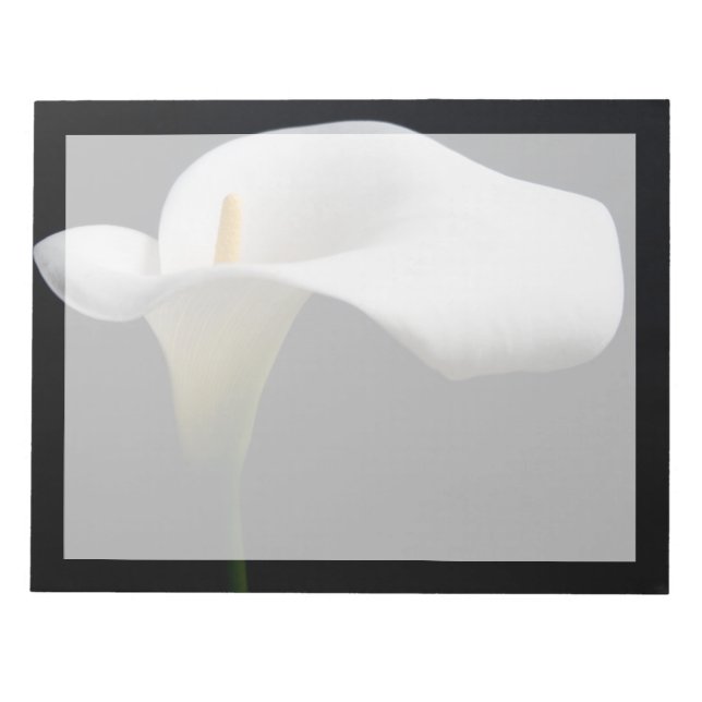 Bloc De Notas Flores | Lirio de Calla Blanca (Frente)