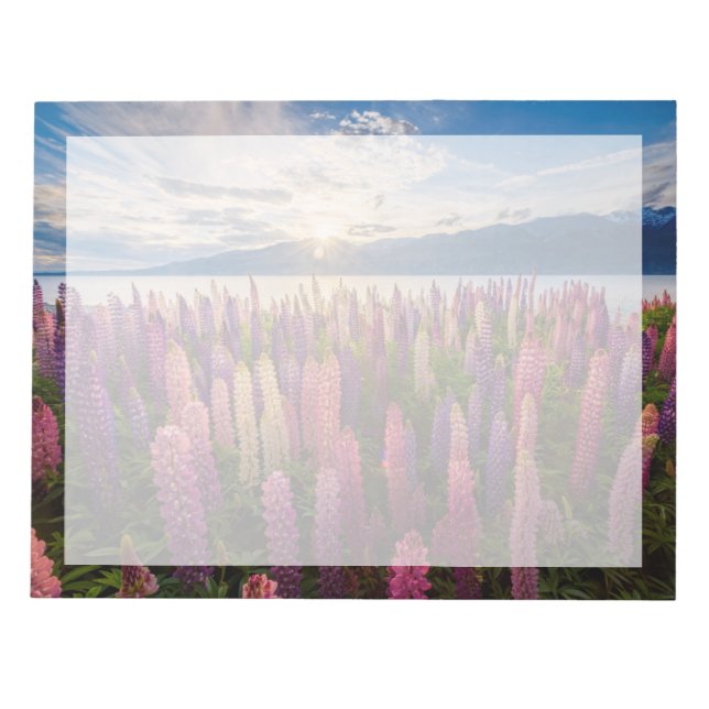Bloc De Notas Flores | Lupines New Zealand (Frente)