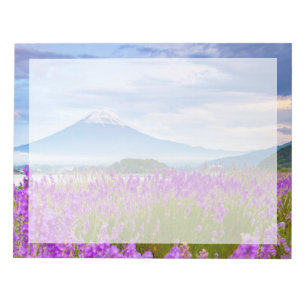 Bloc De Notas Flores   Monte Fugi Japón