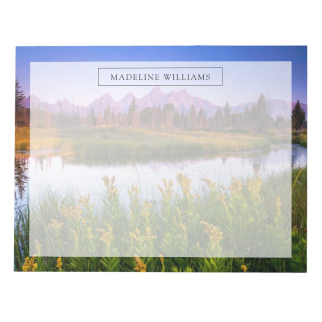 Bloc De Notas Flores | Parque nacional del Gran Tetón, Wyoming (Frente)