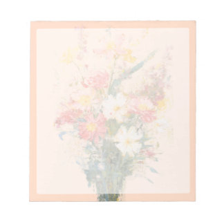 Bloc De Notas Flores Pastel