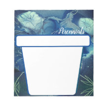 Flores perennes en azul