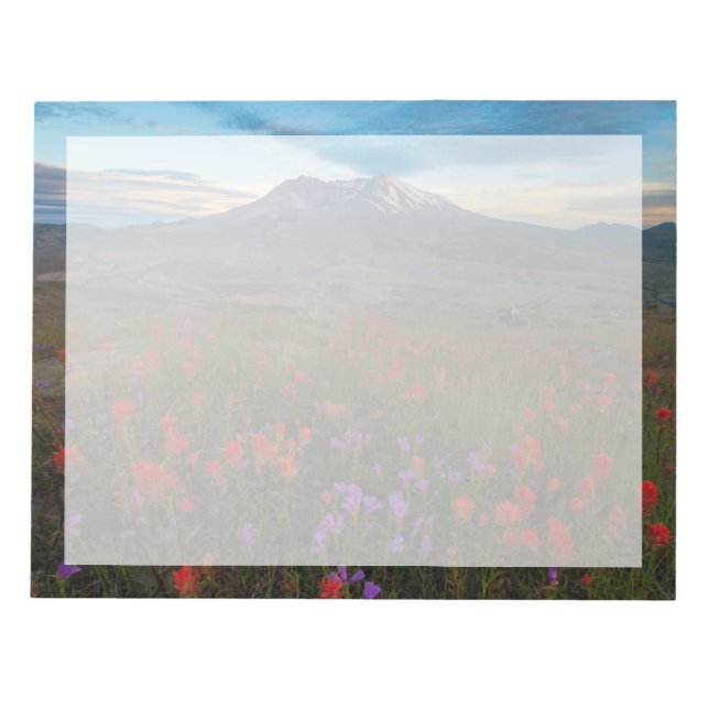 Bloc De Notas Flores | Pincel indio y penstemon (Frente)