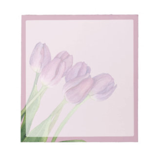 Bloc De Notas Flores Púrpuras
