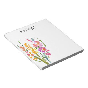 Bloc De Notas Flores rosadas de Rubor bonito