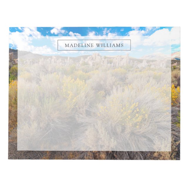 Bloc De Notas Flores | Sagebrush California en flor (Frente)