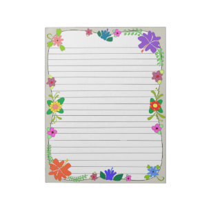 Bloc De Notas Flower power