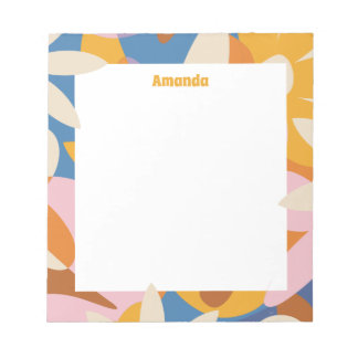 Bloc De Notas Flower Power Notepad