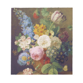Bloc De Notas Flower Still Life by Jean Ulrich Tournier