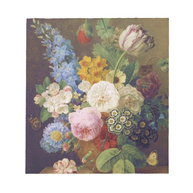 Bloc De Notas Flower Still Life by Jean Ulrich Tournier (Frente)