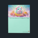 Bloc De Notas Fluffy Chef Rat Mouse Stationery<br><div class="desc">Rococo Impressionism Kawaii Rainbows: "There's a lot going on here." Palais de Marigold St. May creates unique stationery for those that love all things cute, Kawaii, floral, and colorful. Note that the designs are created for the large notepad or stationery sheets. If you would like a different size notepad, stationery,...</div>