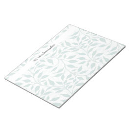 Bloc De Notas Flujo de hojas danzantes diseño oliage delgado