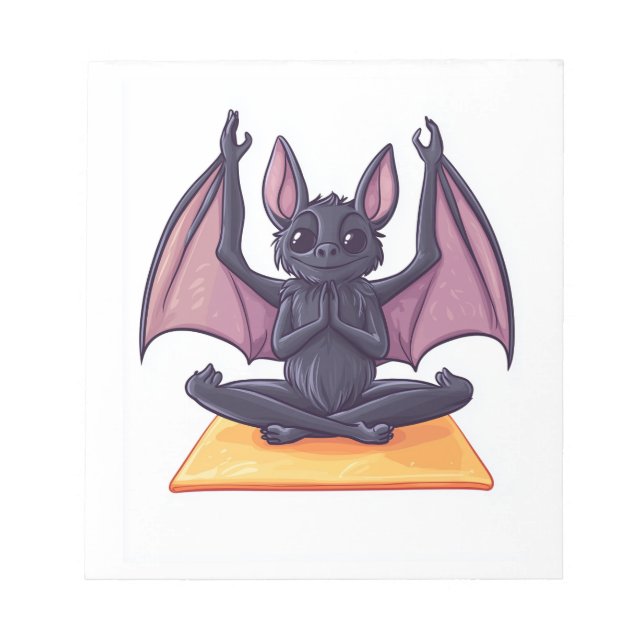 Bloc De Notas Flujo de Yoga de Murciélago (Frente)