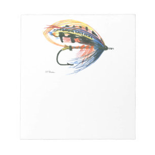 Bloc De Notas FlyFishing Lure Art Salmon Fly Lure