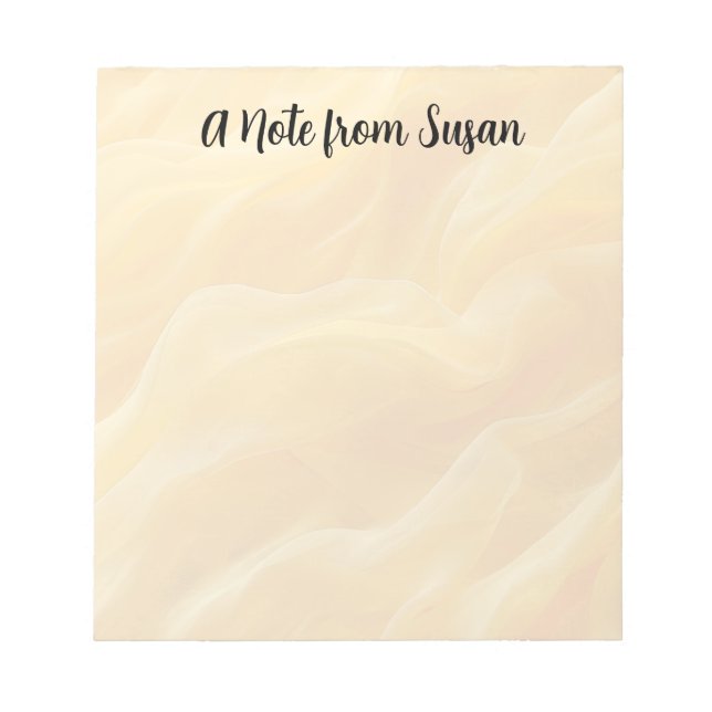 Bloc De Notas Fondo abstracto amarillo borroso (Frente)