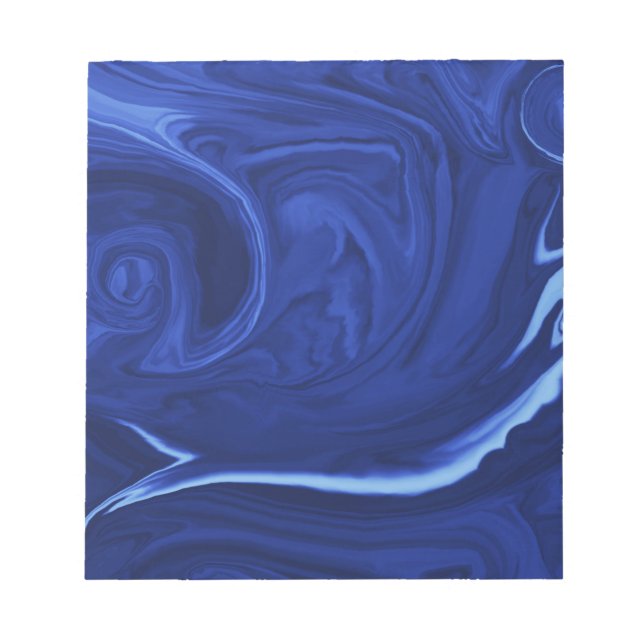 Bloc De Notas Fondo azul cobalto texturizado a mano (Frente)