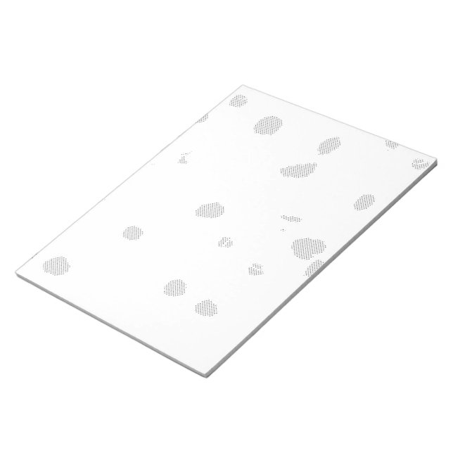 Bloc De Notas fondo blanco con muchos puntos pequeños (Lado Derecho)