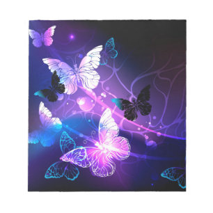 Bloc De Notas Fondo con mariposas nocturnas