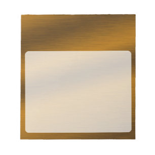 Bloc De Notas Fondo de Bronce Pulido