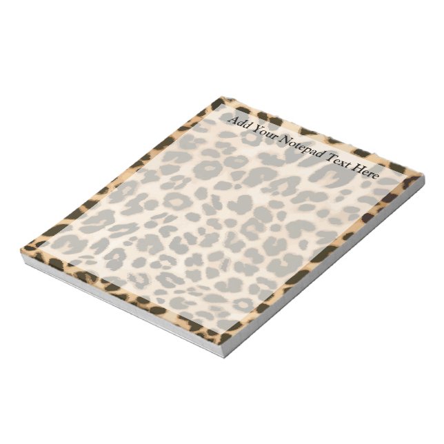 Bloc De Notas Fondo de impresión de leopardo (Lado Izquierdo)