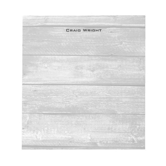 Bloc De Notas Fondo de madera minimalista profesional (Frente)