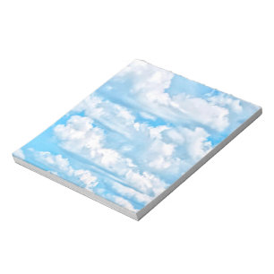 Bloc De Notas Fondo de nubes soleadas felices festivas