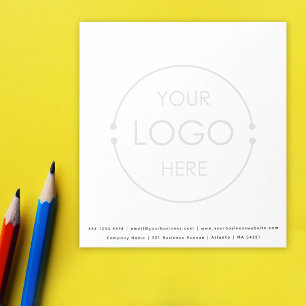 Bloc De Notas Fondo del logotipo comercial básico opaco de perso