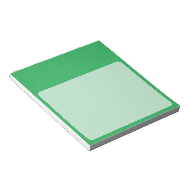 Bloc De Notas Fondo Granulado Verde de Moda (Lado Derecho)