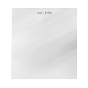 Bloc De Notas Fondo Gris Elegante Plano Simple Profesional