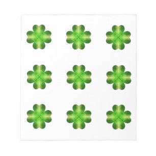 Bloc De Notas Fondo Shamrock del Día de San Patricio