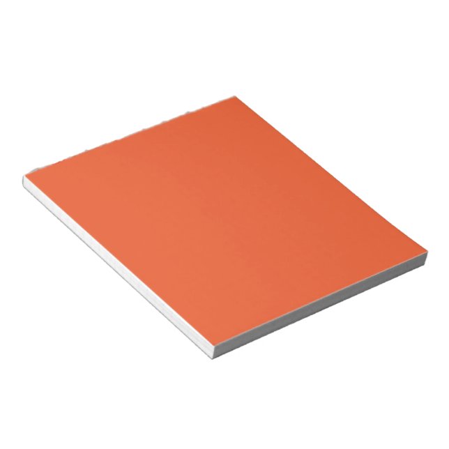 Bloc De Notas Fondo Sólido Minimalista Naranja Brillante (Lado Derecho)