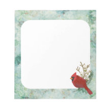 Fondo Verde Con Cardenal Rojo