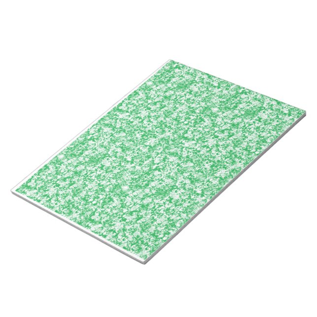 Bloc De Notas fondo verde y blanco con pequeños puntos blancos (Lado Derecho)