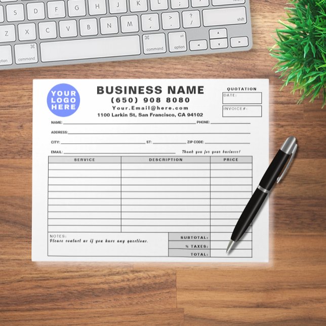 Bloc De Notas Form Business Quotation Invoice Sales Receipt (Subido por el creador)
