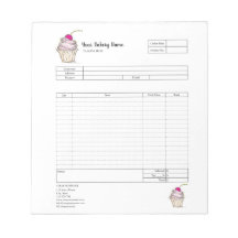 Formato de factura de pedido de pastelería de magd