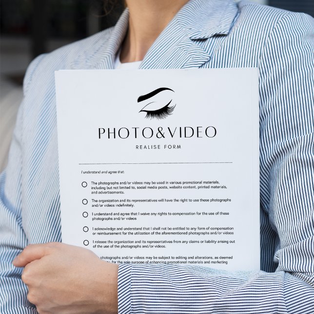 Bloc De Notas Formulario de consentimiento para bloqueo de formu (Eyelash Extensions)