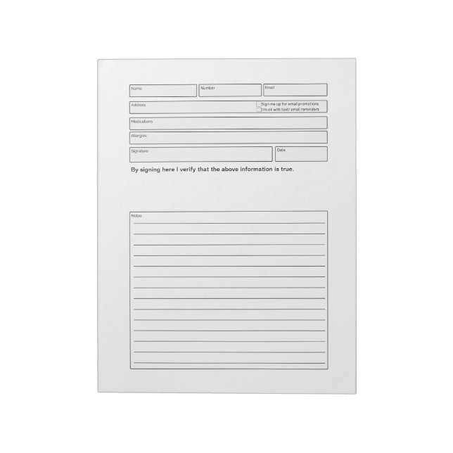 Bloc De Notas Formulario de consulta de clientes (Lado Izquierdo)
