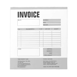 Bloc De Notas Formulario de factura Cotización empresarial Agreg