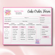 Formulario de pedido de pastel de rosas con rodill