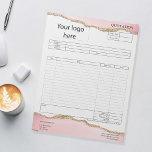 Bloc De Notas Formulario Oferta comercial, factura o recibo de v<br><div class="desc">Formulario de solicitud de presupuesto comercial,  factura o pedido de recepción de ventas</div>