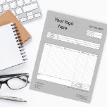 Bloc De Notas Formulario Oferta comercial, factura o recibo de v<br><div class="desc">Formulario de solicitud de presupuesto comercial,  factura o pedido de recepción de ventas</div>