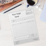 Bloc De Notas Formulario Oferta comercial, factura o recibo de v<br><div class="desc">Formulario de solicitud de presupuesto comercial,  factura o pedido de recepción de ventas</div>