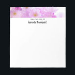 Bloc De Notas Foto de Flores de flores de cerezo rosa<br><div class="desc">Un cuaderno con una hermosa fotografía con flores de cerezo rosas. Imagen soñadora con luces de bokeh y destellos.</div>