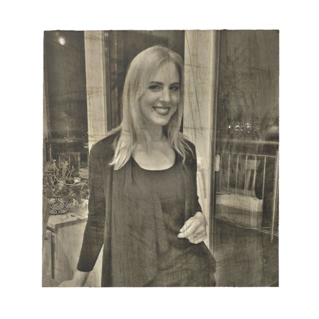 Bloc De Notas Foto de su personalizado (Frente)