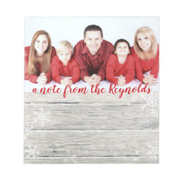 Bloc De Notas Foto Rustic Wood Merry Christmas - Notepad