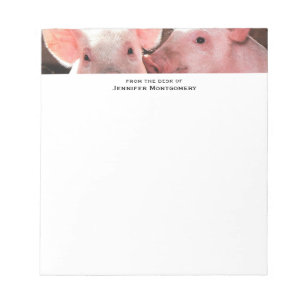 Bloc De Notas Fotografía animal de lechones rosados