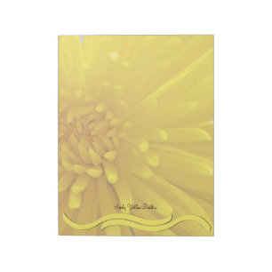 Bloc De Notas Fotografía de Dahlia amarillo Spiky