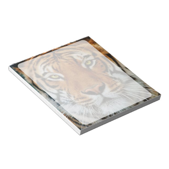 Bloc De Notas Fotografía de la cara del tigre (Lado Derecho)