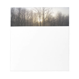 Bloc De Notas Fotografía de la naturaleza del amanecer de niebla
